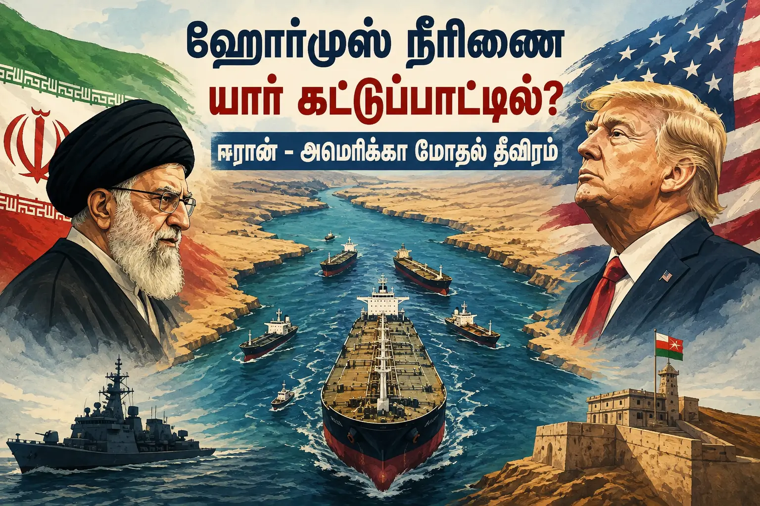 ஹோர்முஸ் நீரிணை யார் கட்டுப்பாட்டில்? ஈரான்–அமெரிக்கா மோதல் தீவிரம்